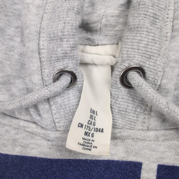 New York Hoodie Adult Large Gray Destination Sweatshirt USA Pullover Fleece - Picture 2 of 6